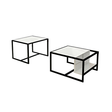 Batı 2'li Orta Sehpa Takımı – Modern Tasarım, Fonksiyonel Kullanım