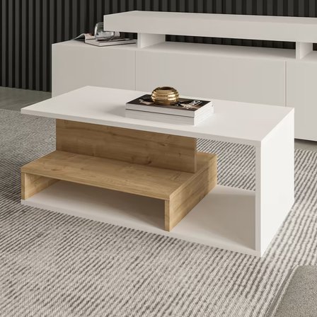 Vera Mini Orta Sehpa – Modern Tasarım, Fonksiyonel Raflı Yap