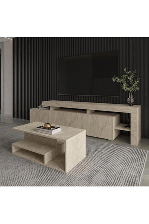 Vera Mini Orta Sehpa – Modern Tasarım, Fonksiyonel Raflı Yap