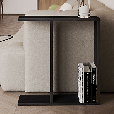 Lotus Modern Yan Sehpa – Kitaplıklı ve Dekoratif Tasarım