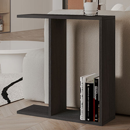 Lotus Modern Yan Sehpa – Kitaplıklı ve Dekoratif Tasarım