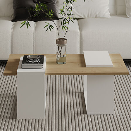 Matris Modern Orta Sehpa – Geometrik Tasarım ve Şık Detaylar