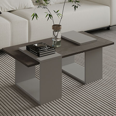 Matris Modern Orta Sehpa – Geometrik Tasarım ve Şık Detaylar