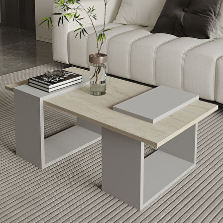 Matris Modern Orta Sehpa – Geometrik Tasarım ve Şık Detaylar