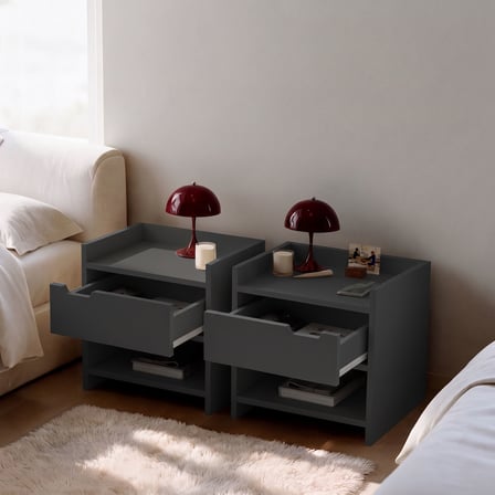 İnarch Dizayn Nero Komodin Sağ ve Sol Modül SET – Tek Çekmeceli Modern Tasarım 