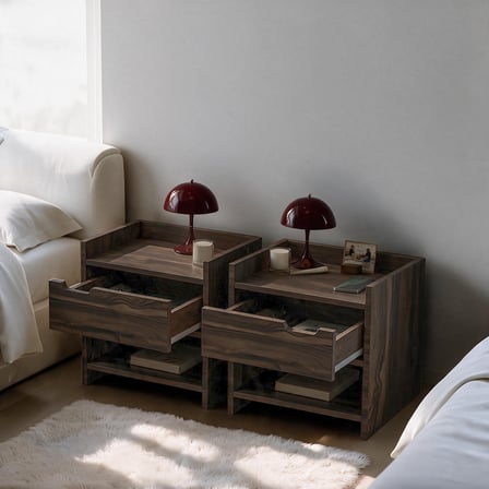 İnarch Dizayn Nero Komodin Sağ ve Sol Modül SET – Tek Çekmeceli Modern Tasarım 