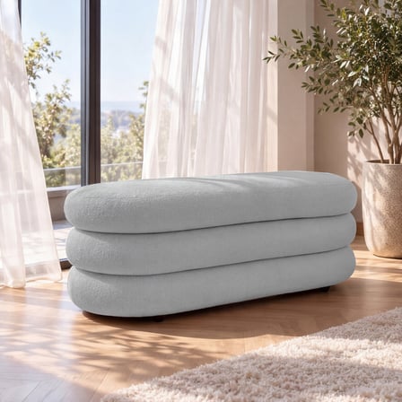 İnarch Dizayn Naturis Sandıklı Bench – Depolama Alanlı Modern Puf