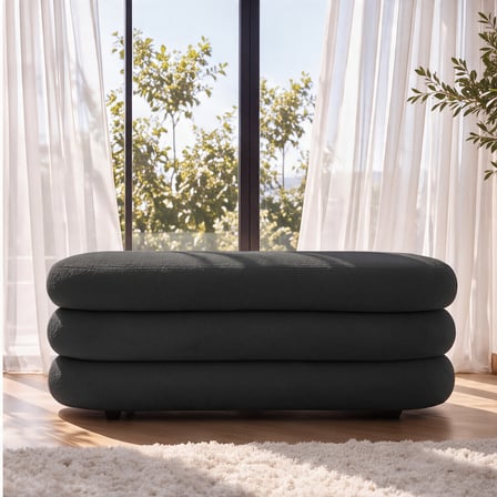 İnarch Dizayn Naturis Sandıklı Bench – Depolama Alanlı Modern Puf