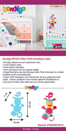 Bondigo Gülen Titrek Arkadaşım - Eşek