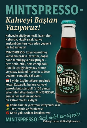  Kabarcık Gazoz Kahve & Nane Mintspresso (24 adet)