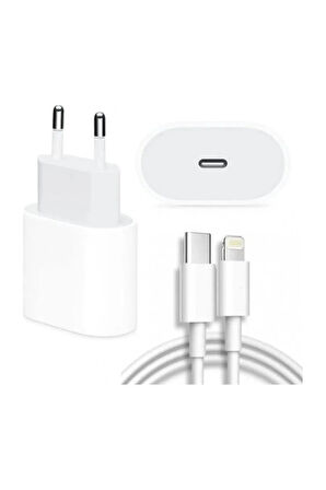 iPhone Tüm Serilerle Uyumlu Hızlı Şarj Aleti Kablo Adaptör Set iPhone 11 / 12 / 13 / Pro / Pro Max