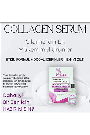 Kırışıklık Karşıtı Collagen Serum ve Vitamin C Serum - YÜZ YIKAMA KÖPÜĞÜ HEDİYE