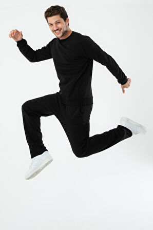 Marshall Erkek Pamuklu Içi Polarlı Nakışlı Relaxed  Eşofman Takımı