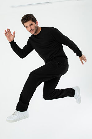 Marshall Erkek Pamuklu Içi Polarlı Nakışlı Relaxed  Eşofman Takımı