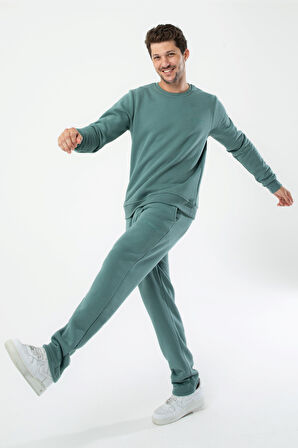 Marshall Erkek Pamuklu Içi Polarlı Nakışlı Relaxed  Eşofman Takımı