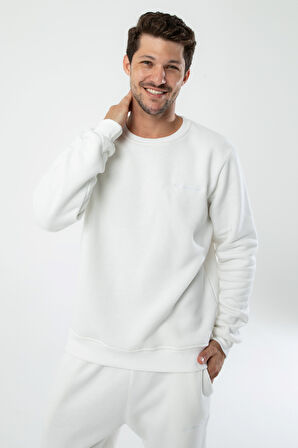 Marshall Erkek Pamuklu Içi Polarlı Nakışlı Relaxed  Eşofman Takımı