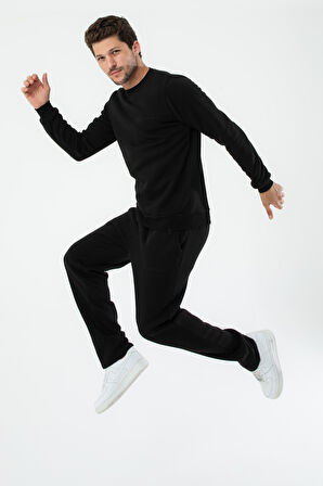 Marshall Erkek Pamuklu Içi Polarlı Nakışlı Relaxed  Eşofman Takımı