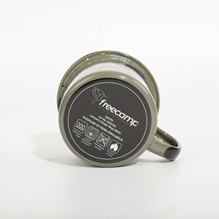 FreeCamp Campers Emaye Mug 350ml Yeşil