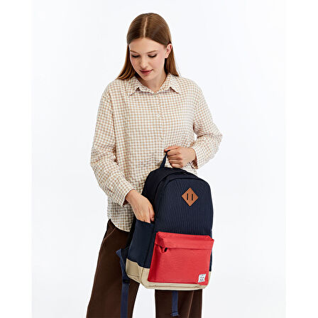 FreeCamp DayPack Limited Sırt Çantası-LACİVERT-KIRMIZI