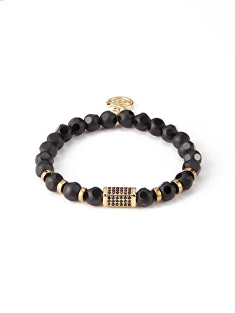 Galatasaray Doğal Taş (Zirkon-Oniks) Bileklik U241259