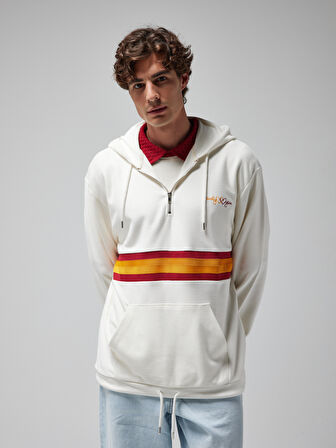 GSSTORE X Midground Erkek Fermuarlı Kapüşonlu Sweatshirt E251205