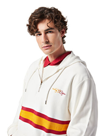 GSSTORE X Midground Erkek Fermuarlı Kapüşonlu Sweatshirt E251205