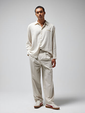 GSSTORE X Midground Erkek Keten Gömlek E251230