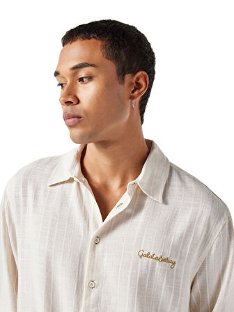 GSSTORE X Midground Erkek Keten Gömlek E251230