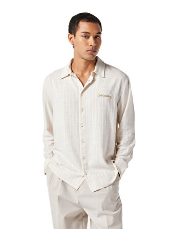 GSSTORE X Midground Erkek Keten Gömlek E251230