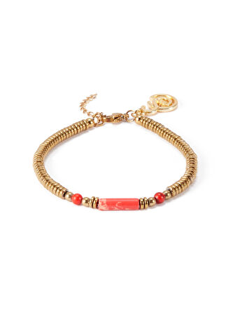 Galatasaray Doğal Taş (Hematit,Varasit) Çelik Bileklik U251239