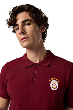 Galatasaray 5 Yıldız Klasik Logo Polo T-shirt E251403
