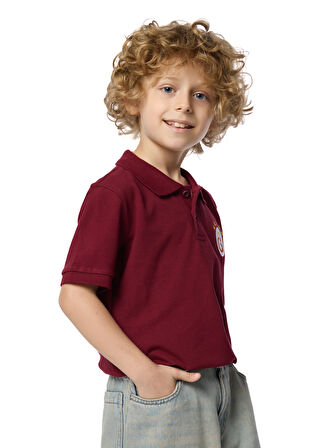 Galatasaray 5 Yıldız Klasik Logo Polo Çocuk T-shirt C251403