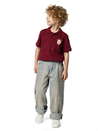Galatasaray 5 Yıldız Klasik Logo Polo Çocuk T-shirt C251403