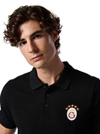 Galatasaray 5 Yıldız Klasik Logo Polo T-shirt E251403