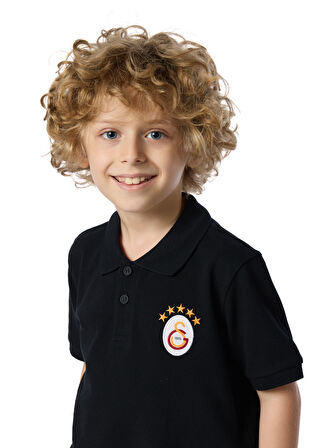 Galatasaray 5 Yıldız Klasik Logo Polo Çocuk T-shirt C251403