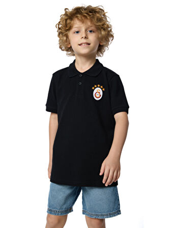Galatasaray 5 Yıldız Klasik Logo Polo Çocuk T-shirt C251403