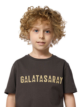 Galatasaray 5 Yıldız Detaylı Çocuk T-shirt C251399