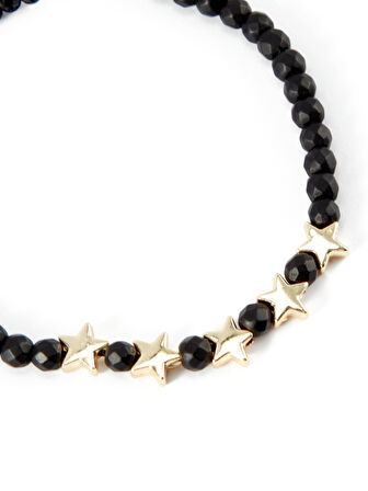 Galatasaray 5 Yıldız Doğaltaş Makrome Bileklik U251429