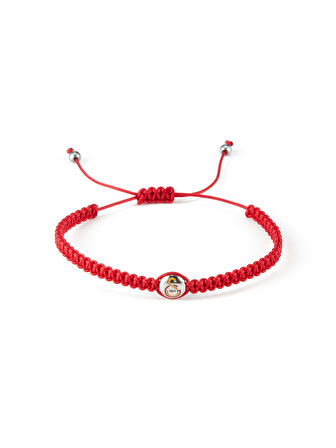 Galatasaray GS Logolu Çelik Makrome Bileklik U251431