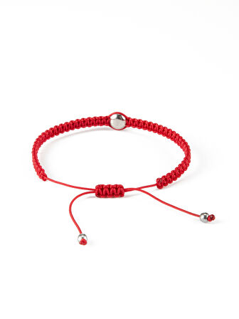 Galatasaray GS Logolu Çelik Makrome Bileklik U251431