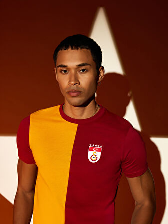 Galatasaray Parçalı 5 Yıldızlı T-Shirt E251440