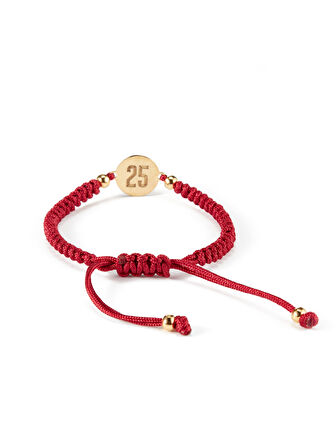 Galatasaray 5 Yıldızlı Bronz Mineli İp Bileklik U251495