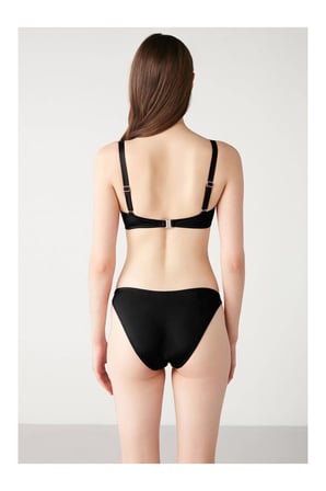 Solena Halka Detaylı Düz Renk Bikini