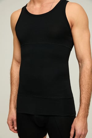 Kom Fit Korse Erkek Atlet - Siyah