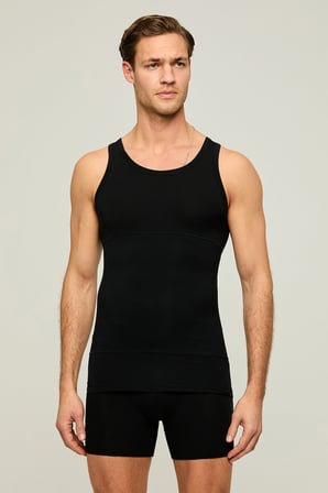 Kom Fit Korse Erkek Atlet - Siyah