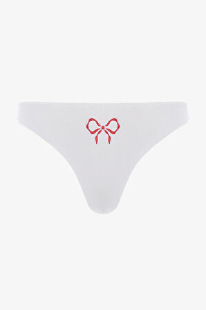 Ribbon Fiyonk Baskılı 2'li Külot