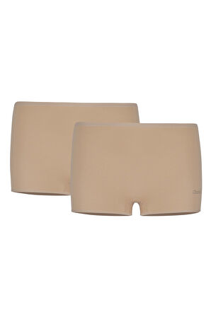 Kom Basic Kadın Short Külot 2li Ten Renk