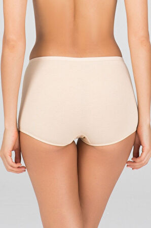 Kom Basic Kadın Short Külot 2li Ten Renk