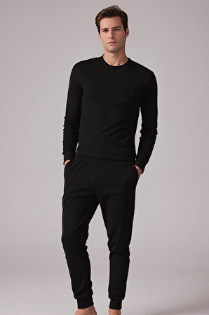 Kom Eliam İşleme Detaylı Pijama Takımı 