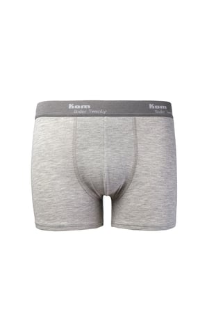 Tight Pamuklu 3 lü Erkek Boxer - Gri Melanj